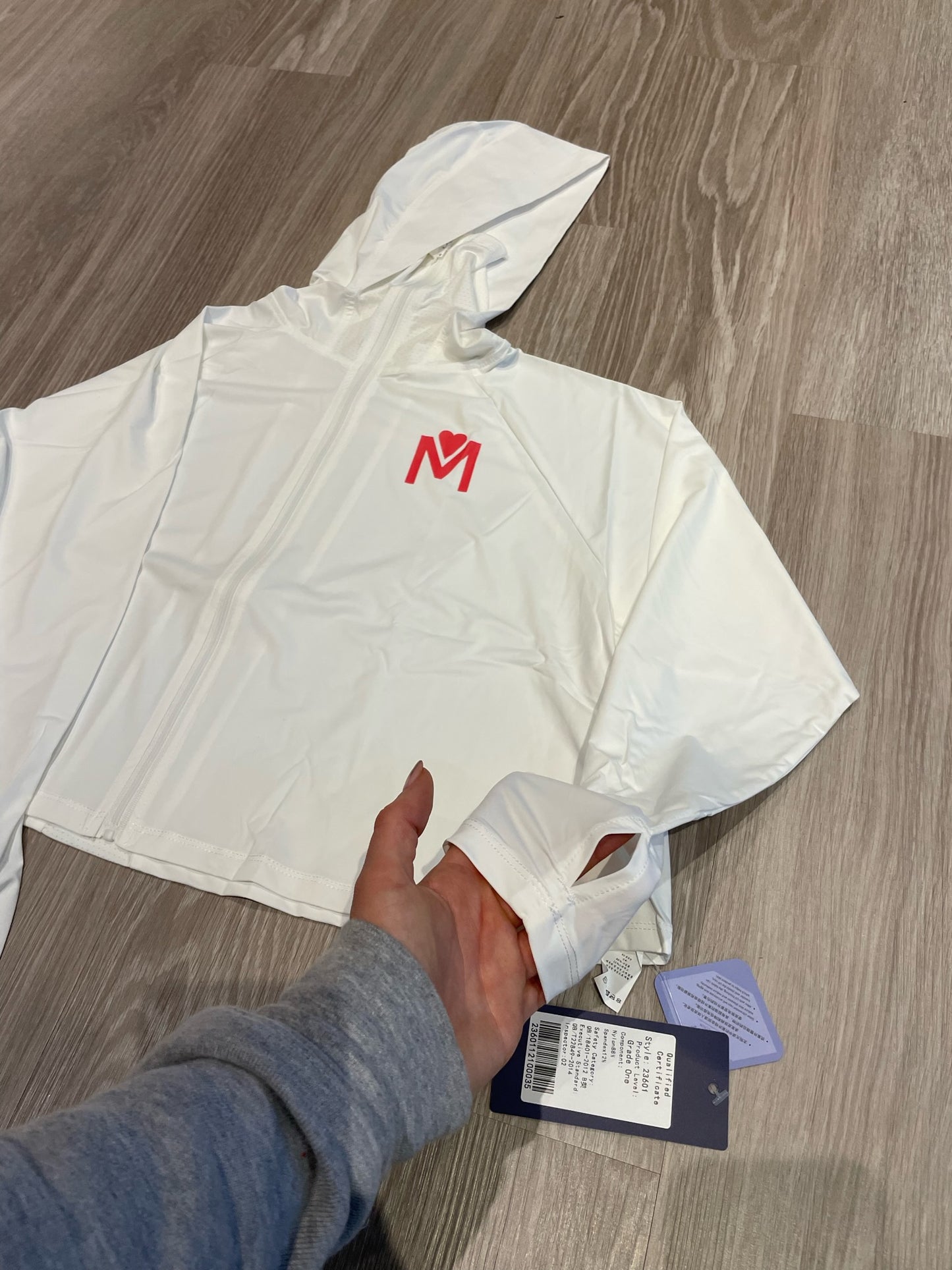 MWM White Half Zip